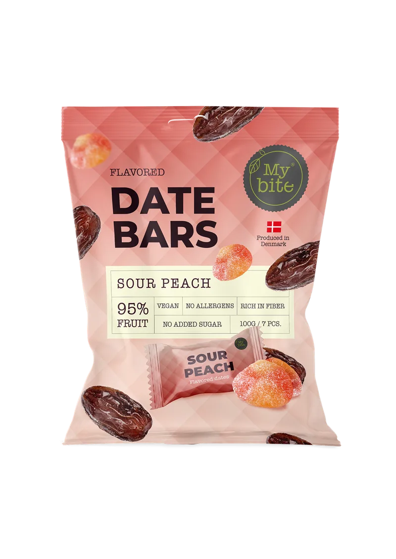 Date Bars Sour Peach