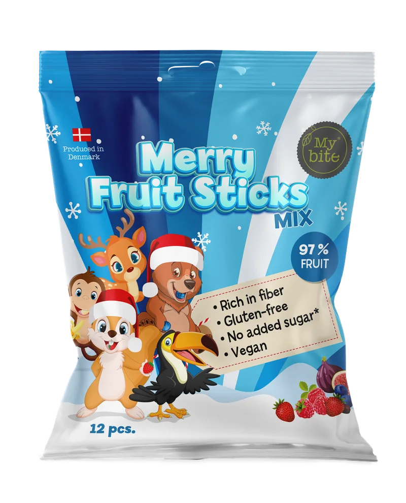 Christmas Fruit Sticks Mix (No Window)