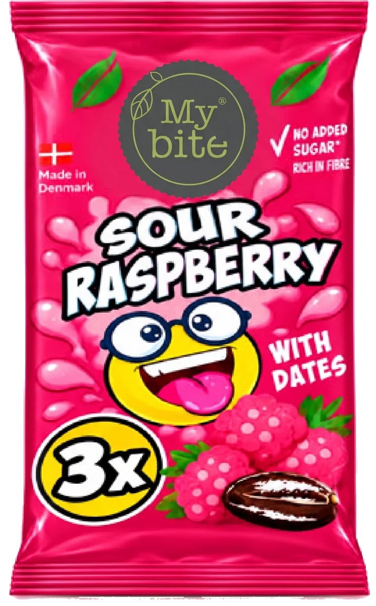 Sour Date Bars 3-pack Sour Raspberry